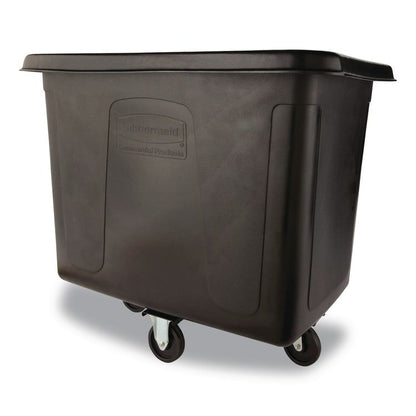 Cube Truck, 119.7 gal, 500 lb Capacity, Plastic/Metal, Black