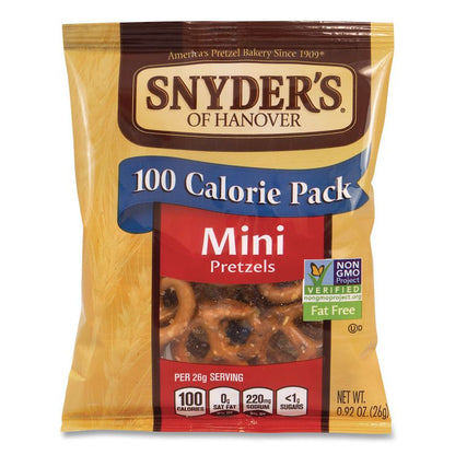 Mini Pretzels, 0.92 oz Bags, 36 Bags/Carton