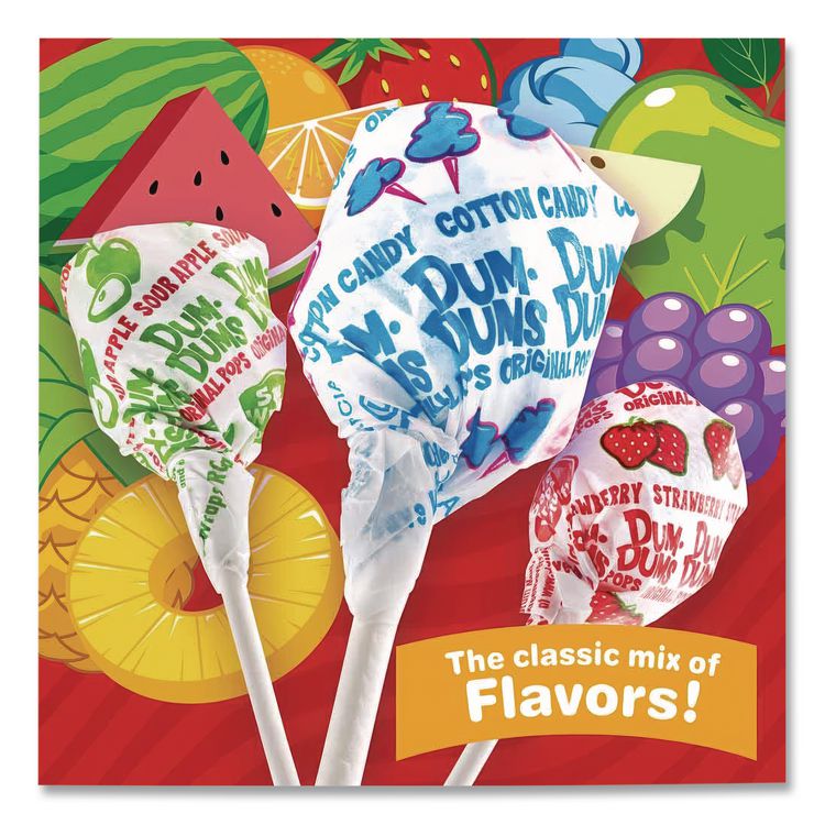 Dum-Dum-Pops, 15 Assorted Flavors, 500 Pieces/Bag