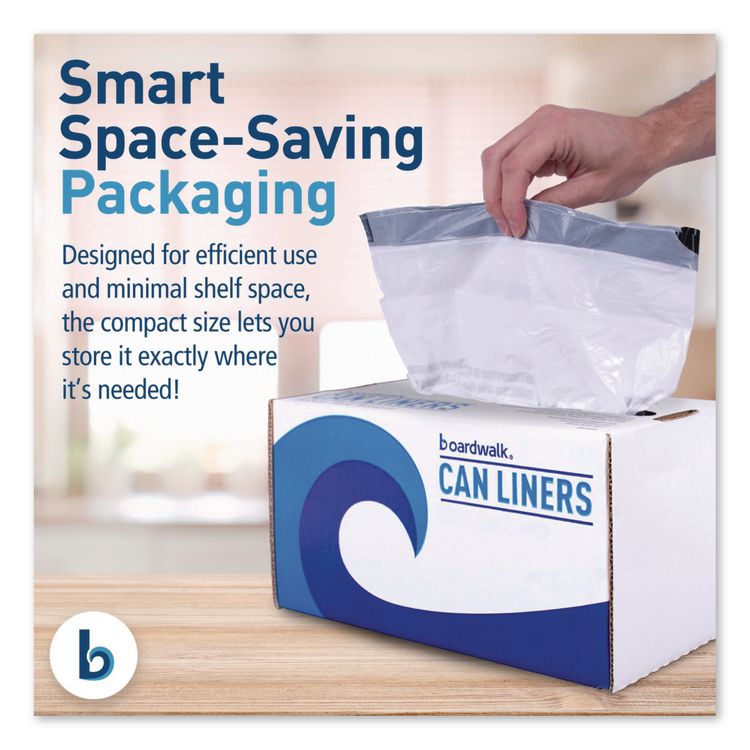Drawstring Kitchen Bags/Liners, Drawstring, 13 gal, 24" x 28", White, 50 Bags/Roll, 2 Rolls/Carton