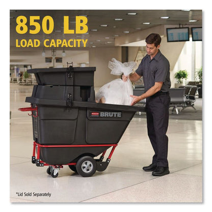 0.5 cu yd BRUTE Rotomolded Tilt Truck, 850 lb Capacity, Black