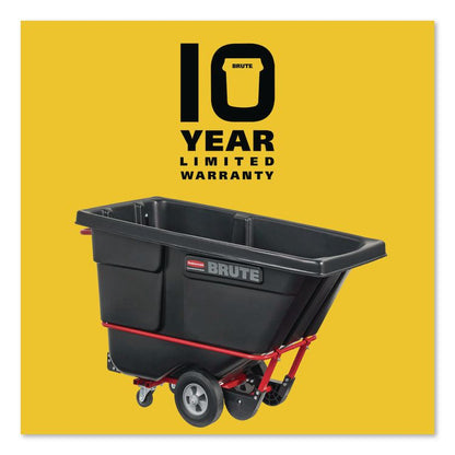 0.5 cu yd BRUTE Rotomolded Tilt Truck, 850 lb Capacity, Black