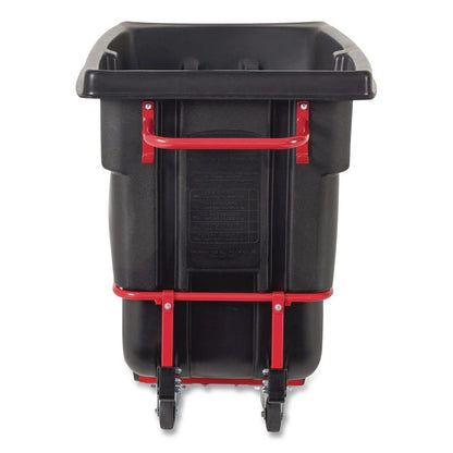 1 cu yd BRUTE Rotomolded Tilt Truck, 1,250 lb Capacity, Black