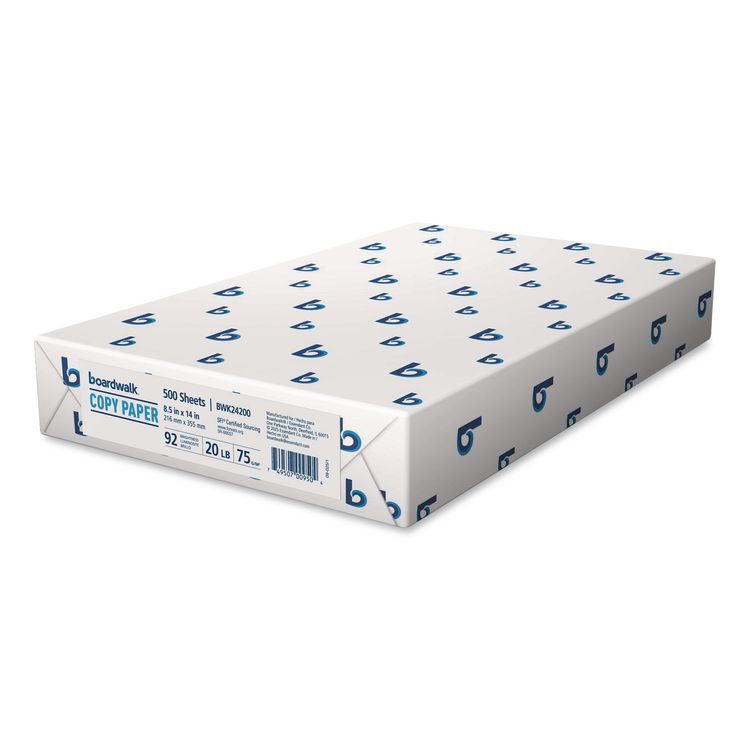 Legal Size Copy Paper, 92 Bright, 20 lb Bond Weight, 8.5 x 14, White, 500 Sheets/Ream, 10 Reams/Carton