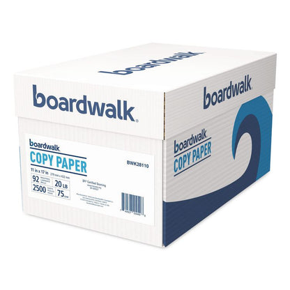 Ledger Size Copy Paper, 92 Bright, 20 lb Bond Weight, 11 x 17, White, 500 Sheets/Ream, 5 Reams/Carton