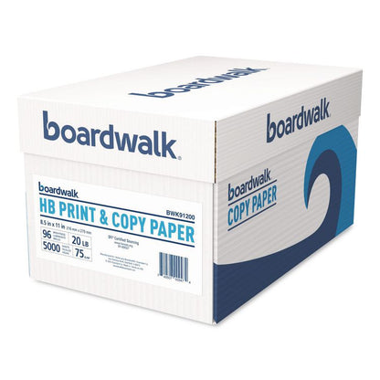 High-Bright Multipurpose Paper, 96 Bright, 20 lb Bond Weight, 8.5 x 11, White, 500 Sheets/Ream, 10 Reams/Carton