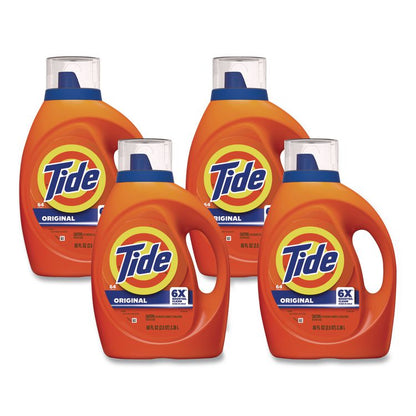 Liquid Laundry Detergent, Original Scent, 64 Loads, 80 oz Bottle, 4/Carton