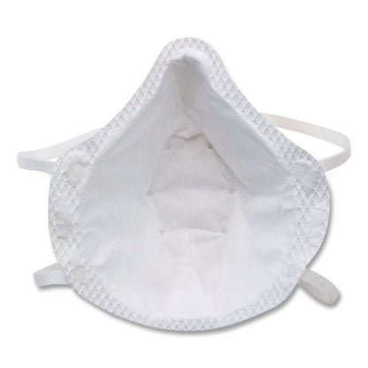 ONE-Fit N95 Single-Use Molded-Cup Particulate Respirator, One Size Fits Most, White, 10/Pack