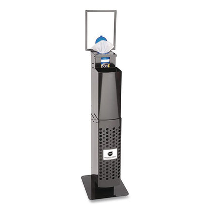 Pop-Up Floorstand, 12 x 14.5 x 51.5, Black