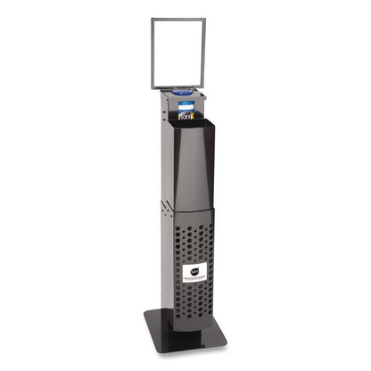 Pop-Up Floorstand, 12 x 14.5 x 51.5, Black