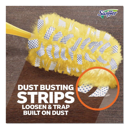 Heavy Duty Dusters Refill, Dust Lock Fiber, Unscented, Yellow, 6/Box, 4 Boxes/Carton