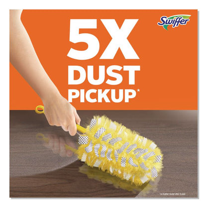Heavy Duty Dusters Refill, Dust Lock Fiber, Unscented, Yellow, 6/Box, 4 Boxes/Carton