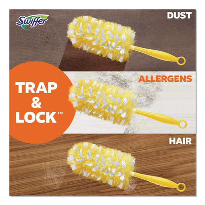 Heavy Duty Dusters Refill, Dust Lock Fiber, Unscented, Yellow, 6/Box