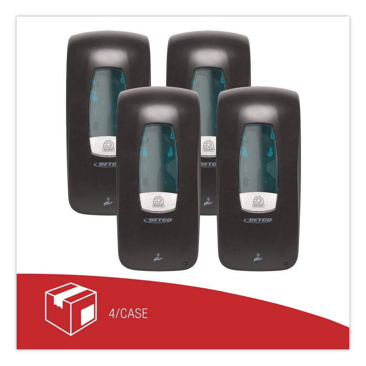Clario C3 Touch Free Dispenser, 1,000 mL, 6.18 x 4 x 12.87, Black, 4/Carton