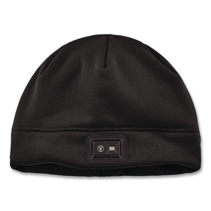 N-Ferno 6801 Winter Skull Cap with LED Rechargeable Light, Fleece, One Size Fits Most, Black