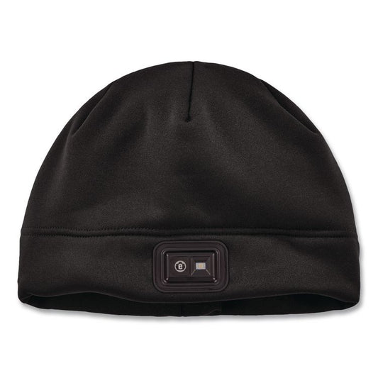 N-Ferno 6801 Winter Skull Cap with LED Rechargeable Light, Fleece, One Size Fits Most, Black