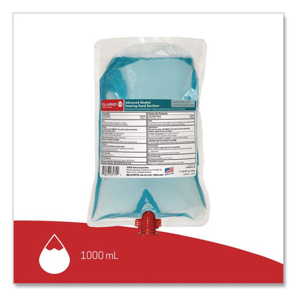 Clario C3 Touch Free Advanced Alcohol Foaming Sanitizer, 1,000 mL Bag, Citrus Scent, 6/Carton