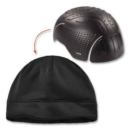 N-Ferno 6808ZI Zippered Winter Beanie Hat with Bump Cap, One Size Fits Most, Black