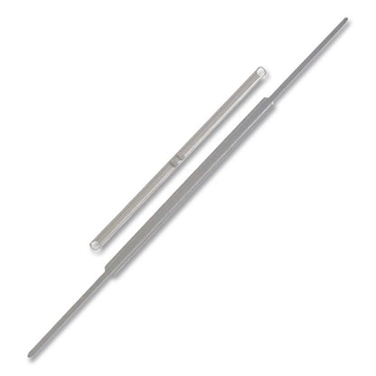 Premium Two-Piece Two-Prong Paper Fastener Base and Compressor Sets, 3.5" Capacity, 4.25" Center to Center, Silver, 50/Box