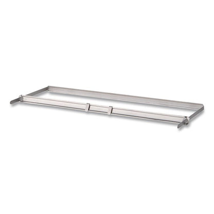 Premium Two-Piece Two-Prong Paper Fastener Base and Compressor Sets, 3" Capacity, 8.5" Center to Center, Silver, 50/Box