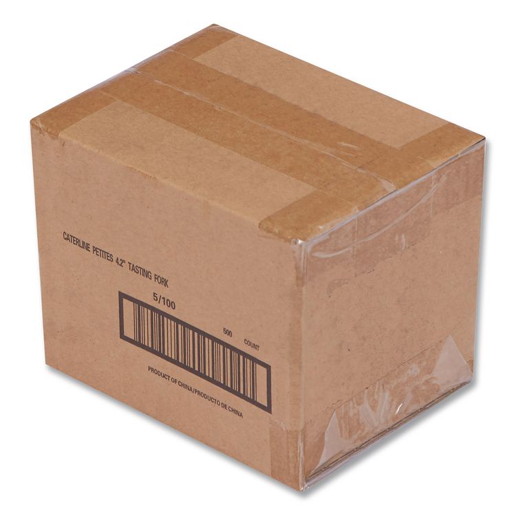 Petite Tasting Fork, Polystyrene, Silver, 400/Carton