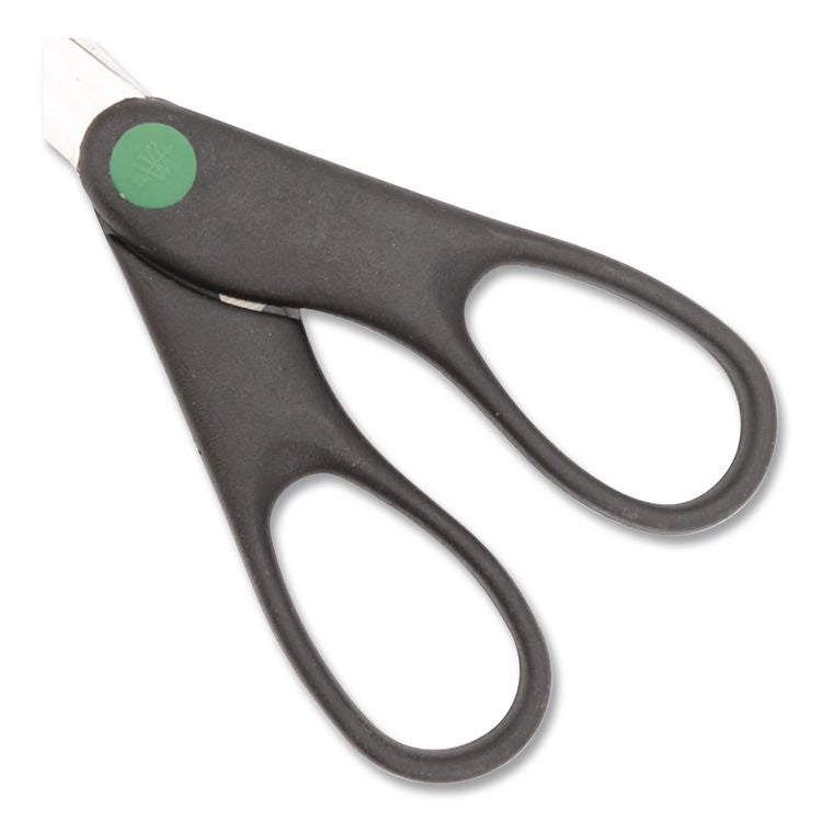 KleenEarth Scissors, 7" Long, 2.75" Cut Length, Straight Black Handle