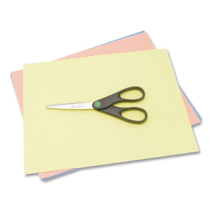 KleenEarth Scissors, 7" Long, 2.75" Cut Length, Straight Black Handle