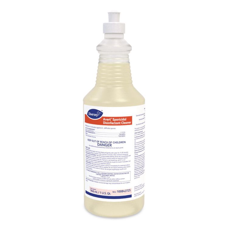 Avert Sporicidal Disinfectant Cleaner, 32 oz Spray Bottle, 12/Carton