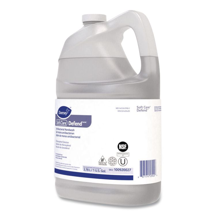 Soft Care Defend Antibacterial Handwash for IntelliCare Dispensers, Medicinal Scent, 1 gal, 4/Carton