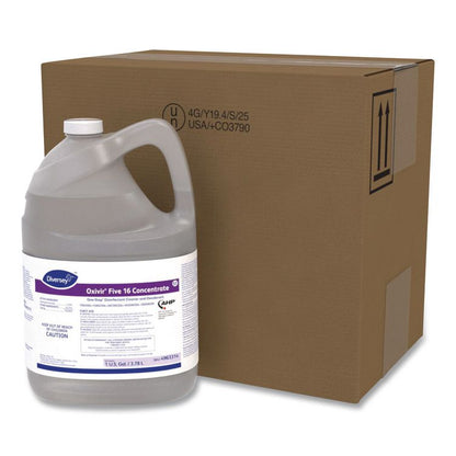 Five 16 One-Step Disinfectant Cleaner, Unscented, 1 gal Bottle, 4/Carton