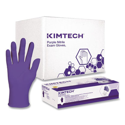 PURPLE NITRILE Exam Gloves, Powder-Free, Large, 6 mil Thick, 9.5" Long, Purple, 100/Box, 10 Boxes/Carton