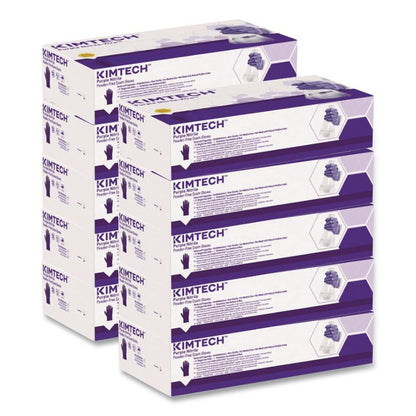 PURPLE NITRILE Exam Gloves, Powder-Free, X-Small, 6 mil Thick, 9.5" Long, Purple, 100/Box, 10 Boxes/Carton