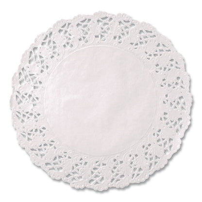 Kenmore Lace Doilies, Round, 14.5", White, 1,000/Carton