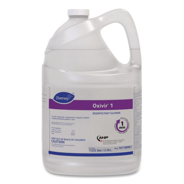 Oxivir 1 RTU Disinfectant Cleaner, 1 gal Bottle, 4/Carton