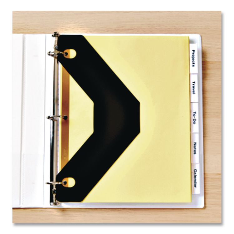 Triangle Shaped Sheet Lifter for Three-Ring Binder, Black, 2/Pack