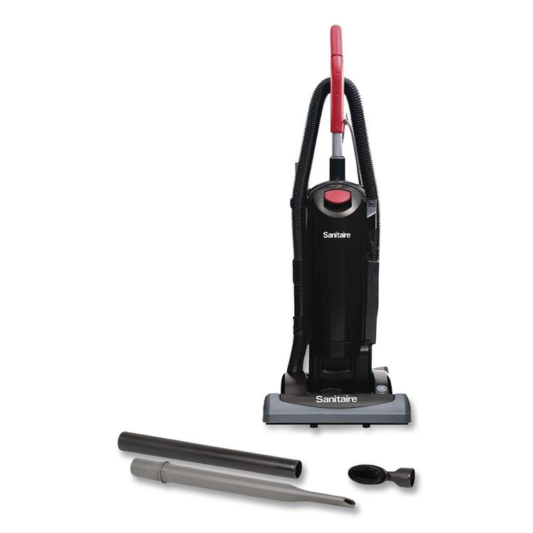 FORCE QuietClean Upright Vacuum SC5815D, 15" Cleaning Path, Black
