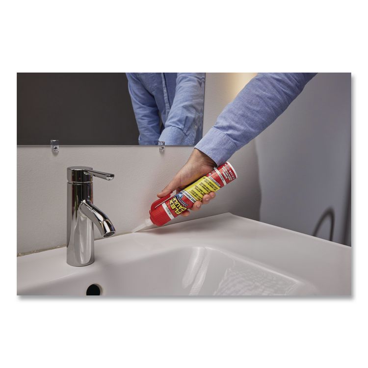 Flex Caulk Hi-Performance Hybrid Caulk, 6.6 oz Aerosol Can, Dries Clear, 4/Carton