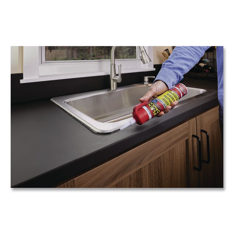Flex Caulk Hi-Performance Hybrid Caulk, 6.6 oz Aerosol Can, Dries Clear, 4/Carton