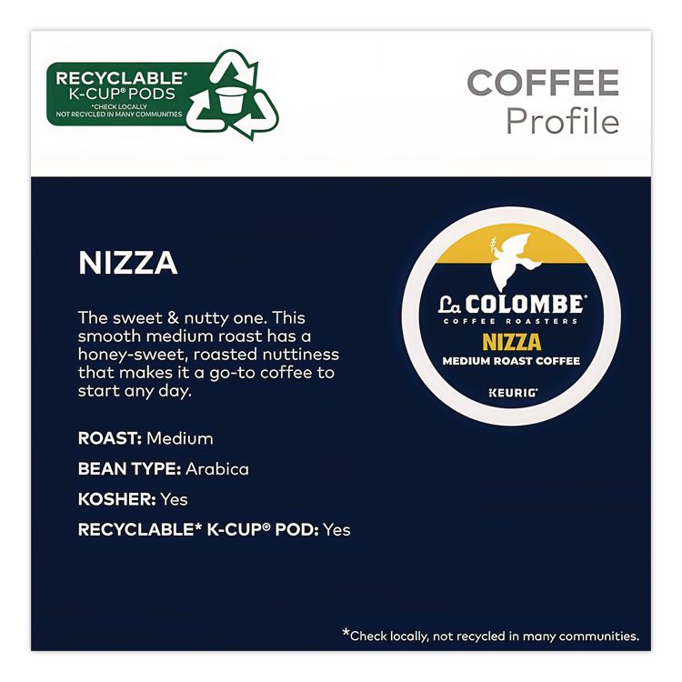 Coffee K-Cup Pods, Nizza Medium Roast, 20/Box
