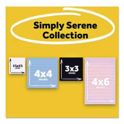 Pads in Simply Serene Colors, Assorted Sizes, Assorted Colors, 45 Sheets/Pad, 4 Pads/Pack