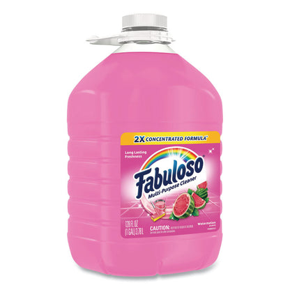 Multi-Use Cleaner, Watermelon Scent, 128 oz Bottle, 4/Carton