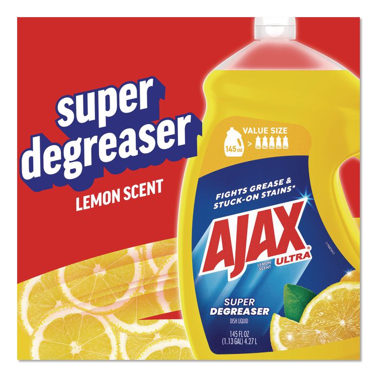 Dish Detergent, Lemon Scent, 145 oz Bottle, 4/Carton