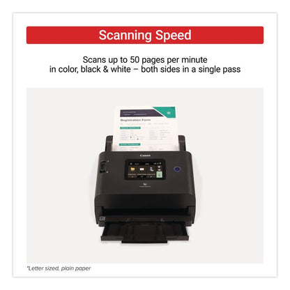 imageFORMULA DR-S350NW, 600 dpi Optical Resolution, 60-Sheet Auto Document Feeder