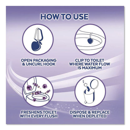 Hygienic Automatic Toilet Bowl Cleaner, Lavender Fields Scent, 2/Pack