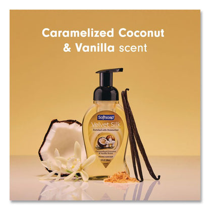 Velvet Silk Foaming Liquid Hand Soap, Coconut, 9 oz, 6/Carton