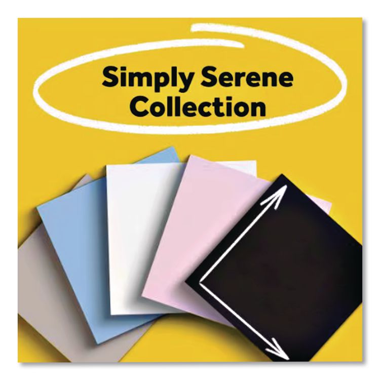 Pads in Simply Serene Colors, Note Ruled, 4 x 4, 90 Sheets/Pad, 4 Pads/Pack