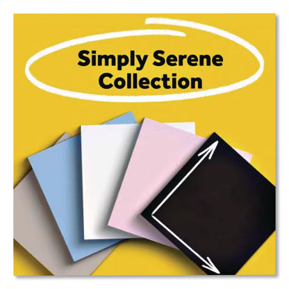 Pads in Simply Serene Colors, Note Ruled, 4 x 4, 90 Sheets/Pad, 4 Pads/Pack