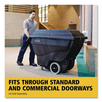 0.75 cu yd Structural Foam Tilt Truck, 600 lb Capacity, Black