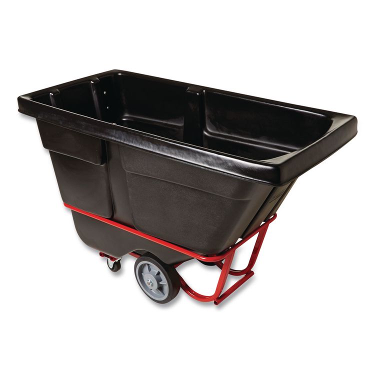 0.5 cu yd BRUTE Rotomolded Tilt Truck, 1,400 lb Capacity, Black