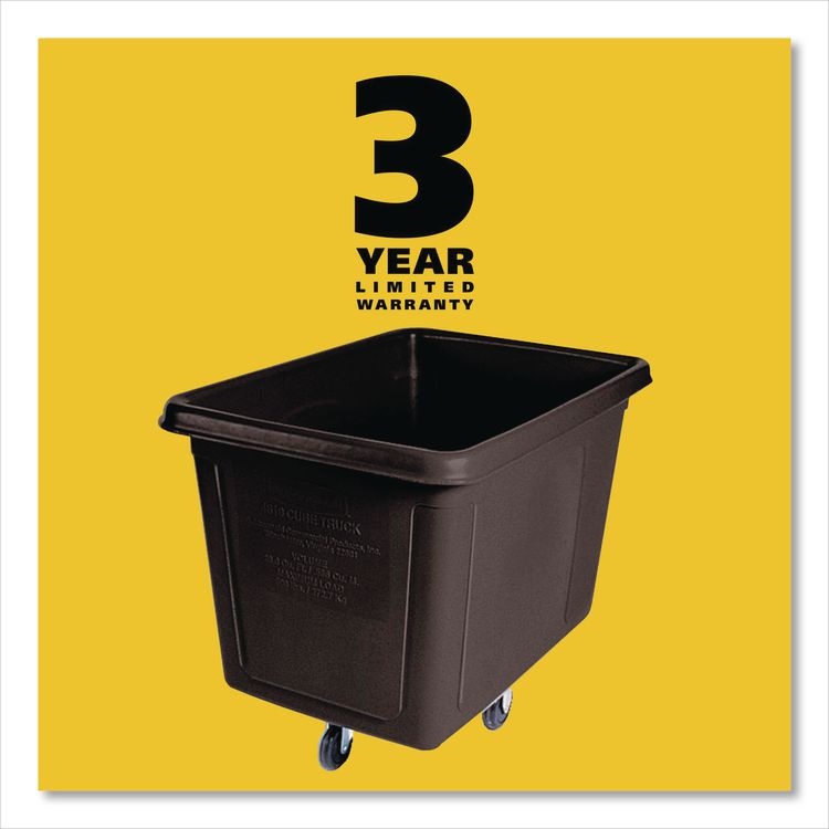 Cube Truck, 149 gal, 600 lb Capacity, Plastic, Black